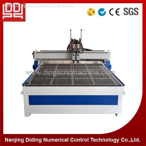 Two spindles cnc woodworking machine
